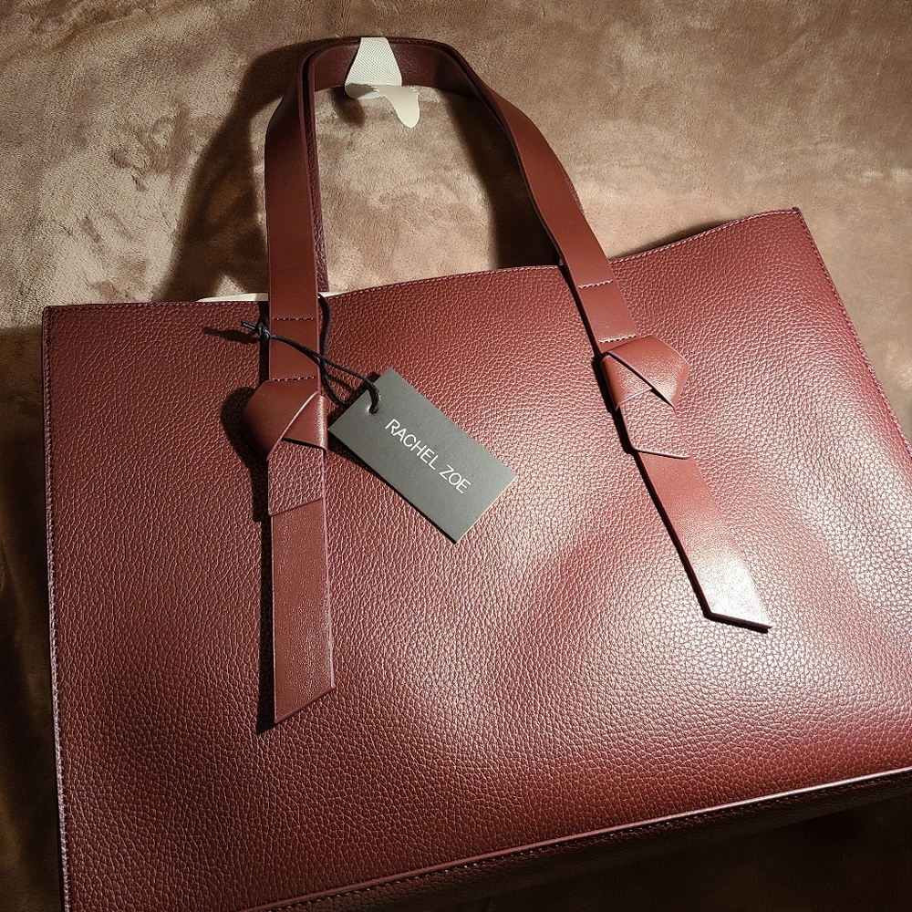 Leather tote